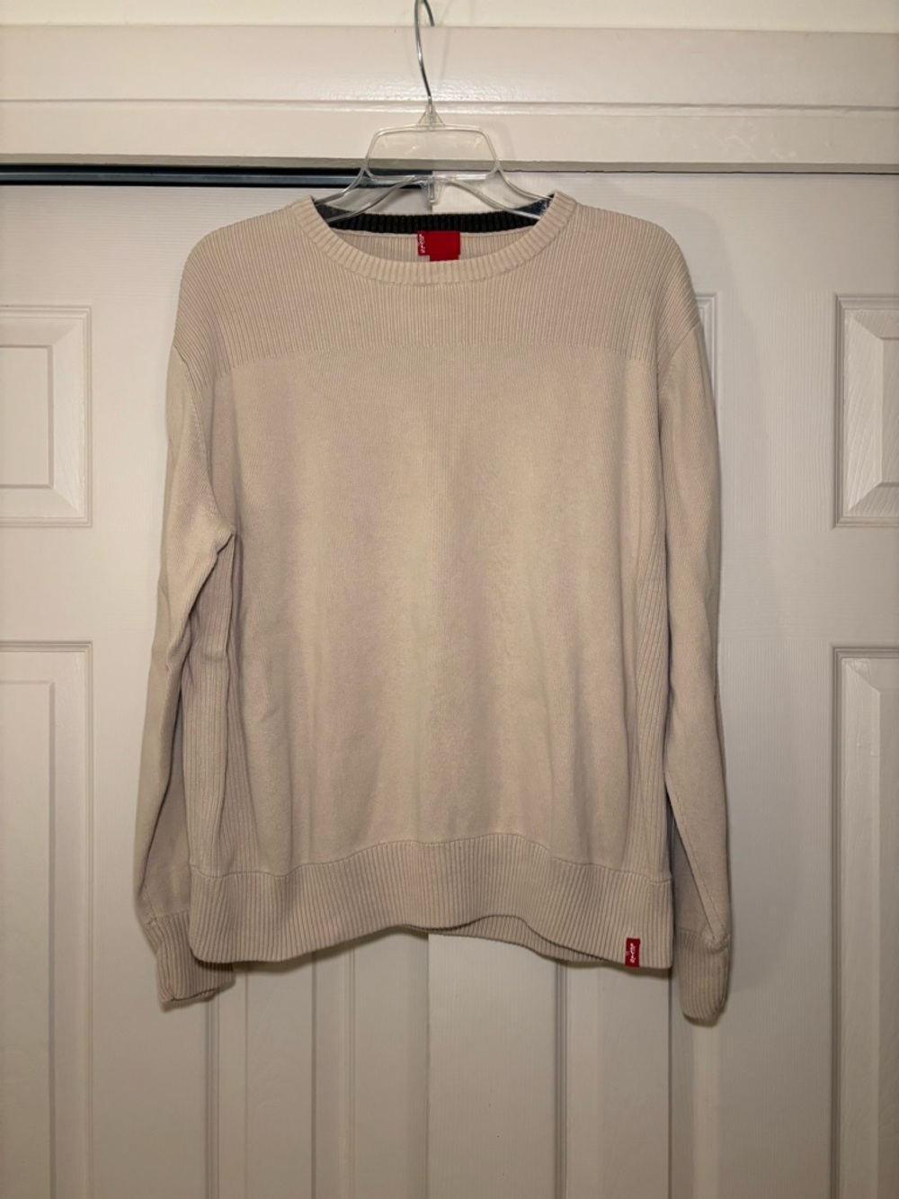 Men's Levi’s Crewneck Sweater in Light Beige